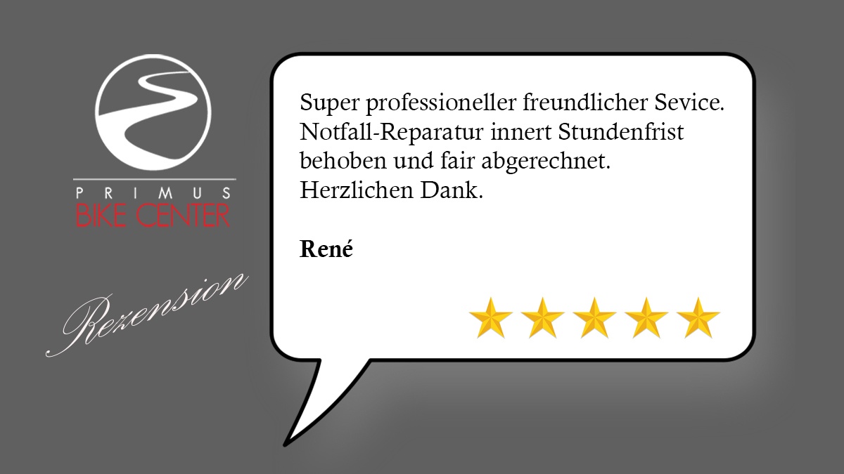 Velohändler Westschweiz | 5 Sterne | PRIMUS BIKE CENTER