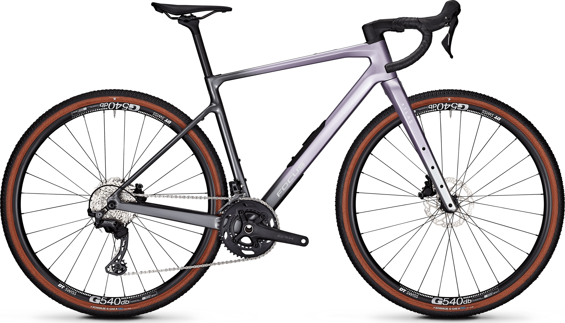 Gravel FOCUS Atlas 8.7 2026 Lavender / Steelgrey | PRIMUS BIKE CENTER